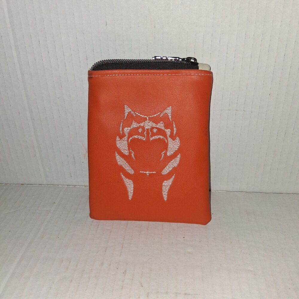 Disney Star Wars Ahsoka Tano Coin Purse Orange Fight Like A Girl